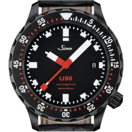 Diving Watch U50 S Leather Strap - Sinn 