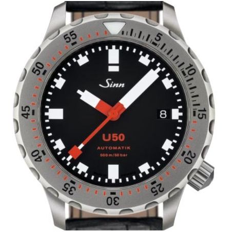 Diving Watch U50 Tegiment Leather Strap - Sinn 