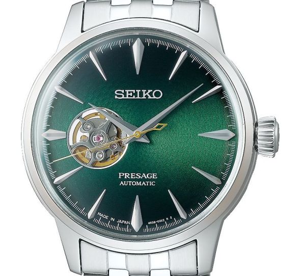 Presage Cocktail Automatique Cœur Ouvert « Aquapulco » SSA441J1 - SEIKO