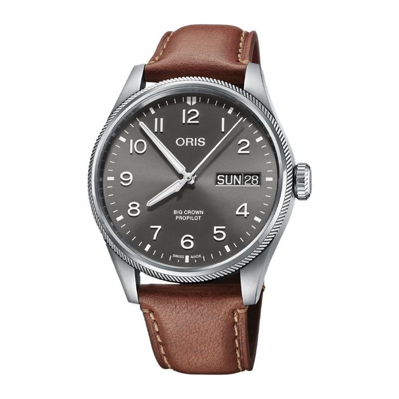 Big Crown ProPilot Big Day Date Grey Leather - Oris