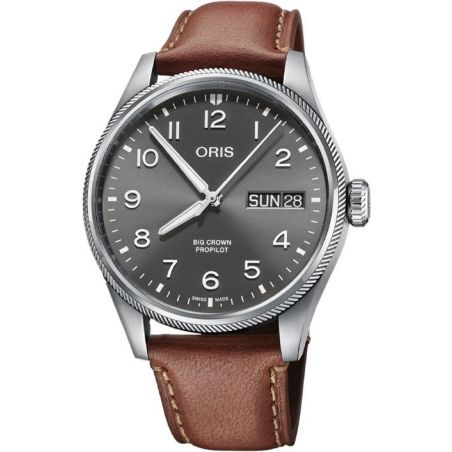 Big Crown ProPilot Big Day Date Grey Leather - Oris