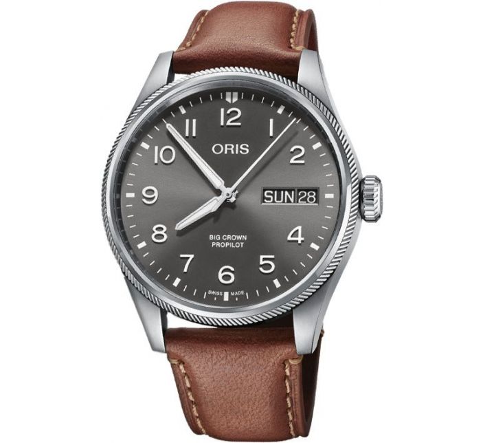 Big Crown ProPilot Big Day Date Grey Leather - Oris