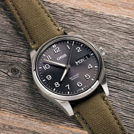 Big Crown ProPilot Big Day Date Grey Leather - Oris