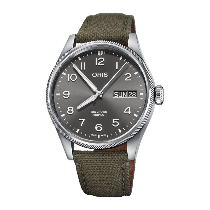 Big Crown ProPilot Big Day Date Grey Canvas - Oris 