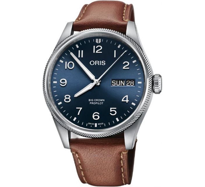 Big Crown ProPilot Big Day Date Blue Leather - Oris