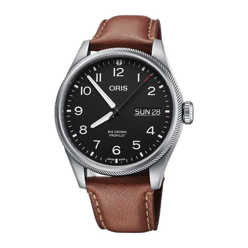 Big Crown ProPilot Big Day Date Black Leather - Oris