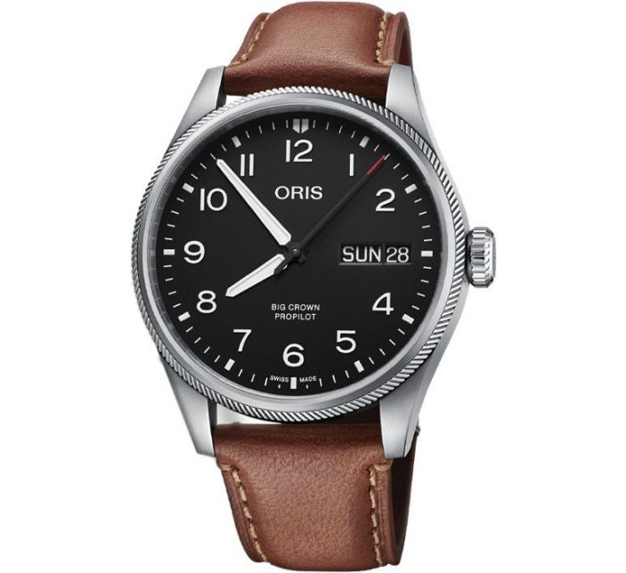 Big Crown ProPilot Big Day Date Black Leather - Oris