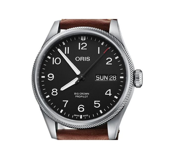 Big Crown ProPilot Big Day Date Black Leather - Oris