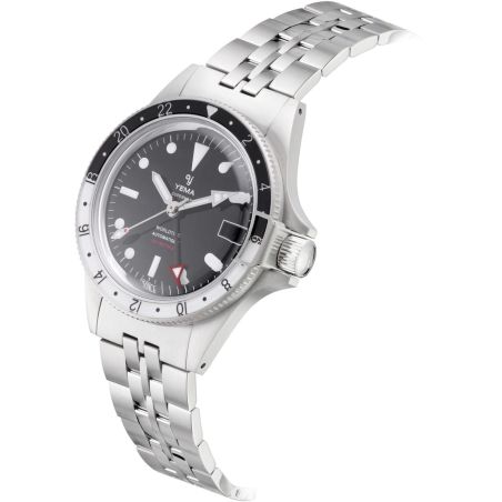 Montre Yema Superman 500 GMT Noir/Blanc Steel 39/41mm