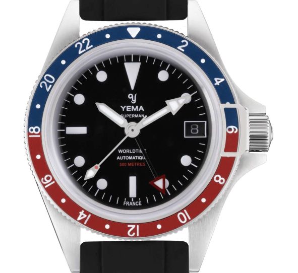 Montre Yema Superman 500 GMT Pepsi Rubber