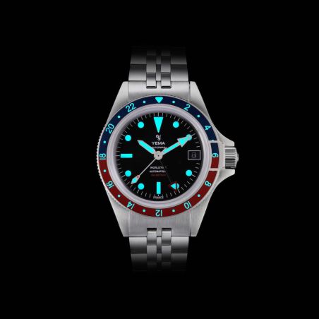 Montre Yema Superman 500 GMT Pepsi Rubber