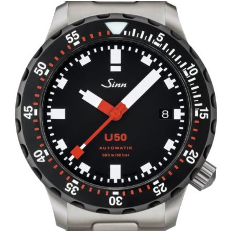 Montre Sinn Diving Watch U50 SDR Tegiment Solid Strap