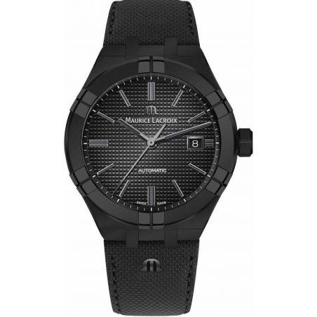 Aikon Automatique 42mm PVD Noir/Cuir - Maurice Lacroix 