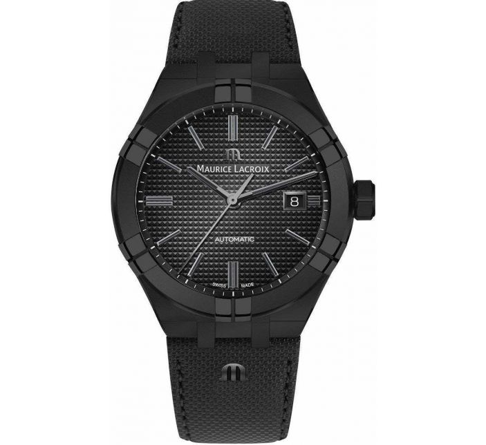 Aikon Automatique 42mm PVD Noir/Cuir - Maurice Lacroix 