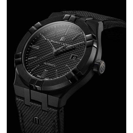 Aikon Automatique 42mm PVD Noir/Cuir - Maurice Lacroix 