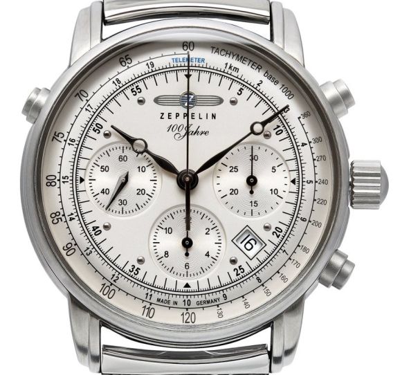 100 Years Automatic Chronograph Silver/Milanese - Zeppelin