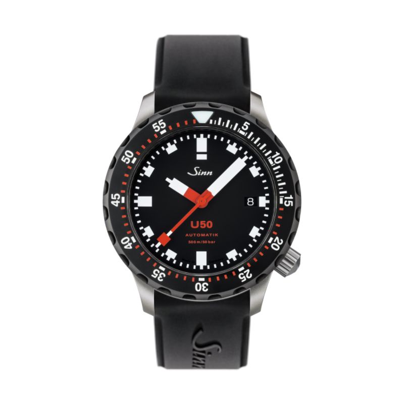 Diving Watch U50 SDR Silicone Strap - Sinn