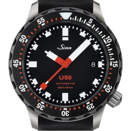 Diving Watch U50 SDR Silicone Strap - Sinn