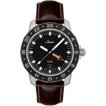 Sporty Watch 105 St Sa UTC Leather Strap - Sinn