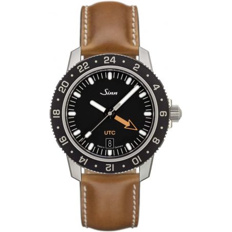 Sporty Watch 105 St Sa UTC Leather Strap - Sinn