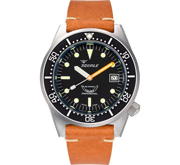 1521 Black Blasted Leather - Squale