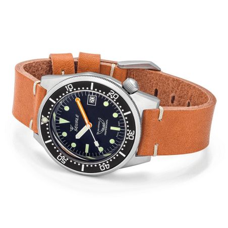 1521 Black Blasted Leather - Squale