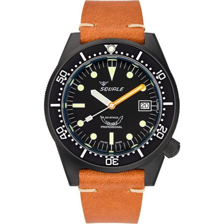 1521 PVD Black Leather - Squale