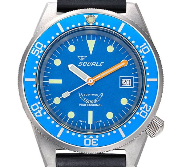 Montre Squale 1521 Blue Blasted New Tropic