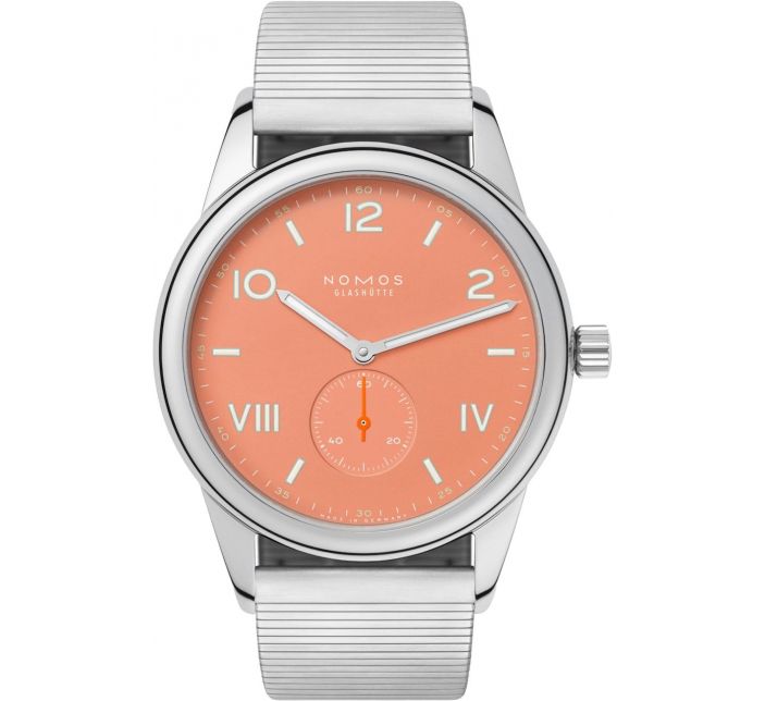 Montre Nomos Club Campus 38 Cream Coral Steel