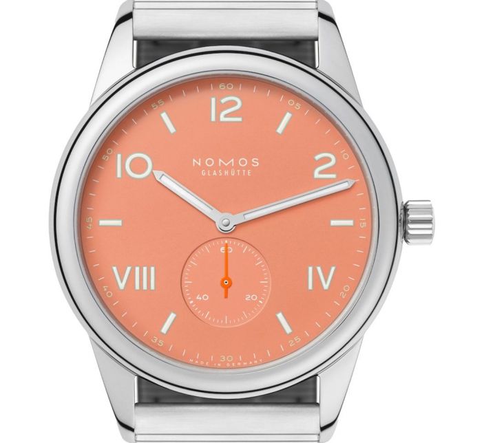 Montre Nomos Club Campus 38 Cream Coral Steel