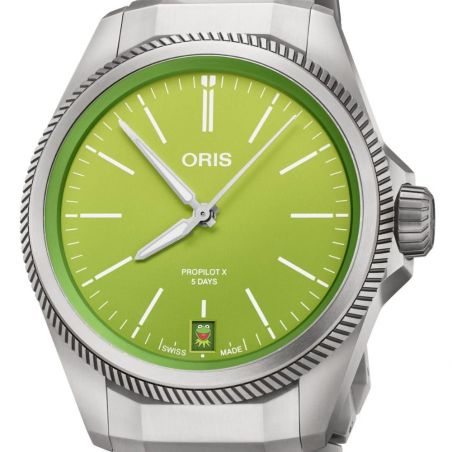 Montre Oris ProPilot X Calibre 400 Kermit Edition