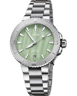 Aquis Date 36,5mm Green -...