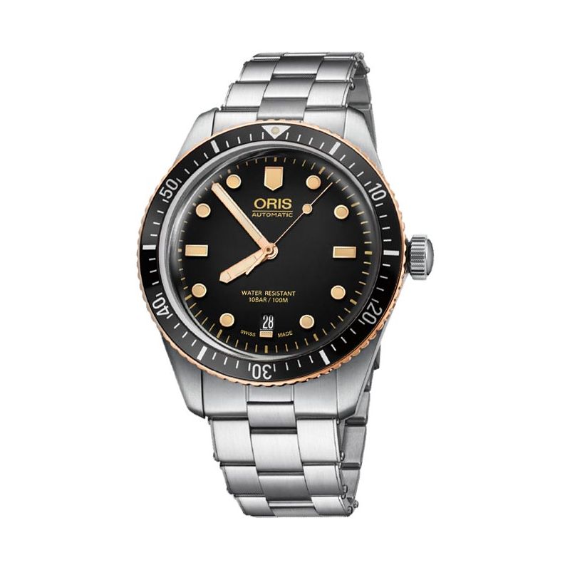 Divers Sixty-Five 40mm Bronze Bezel Black Steel - Oris 