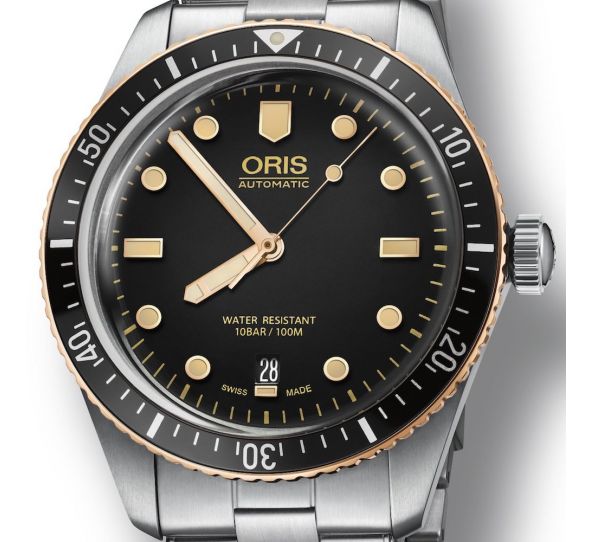 Divers Sixty-Five 40mm Bronze Bezel Black Steel - Oris 