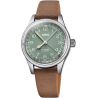 Montre Oris Big Crown Pointer Date 36mm Green Light Brown Leather 