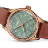 Montre Oris Big Crown Bronze 36mm Pointer Date Green Dark Brown Leather