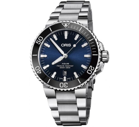 Aquis Date 43,5mm Blue Sunray/Steel - Oris 