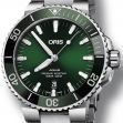 Aquis Date 43,5mm Green Sunray/Steel - Oris 