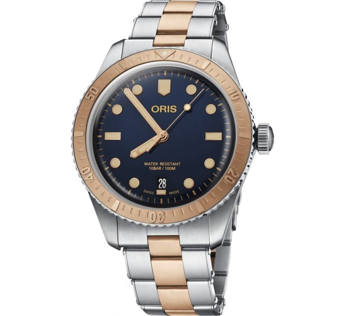 Divers Sixty-Five 40mm Bronze Bezel Blue Steel - Oris