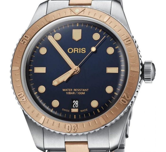 Divers Sixty-Five 40mm Bronze Bezel Blue Steel - Oris