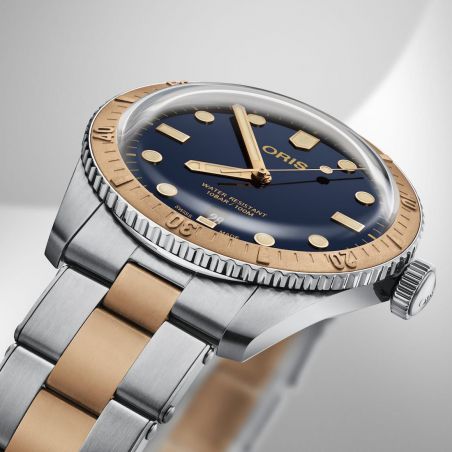 Divers Sixty-Five 40mm Bronze Bezel Blue Steel - Oris