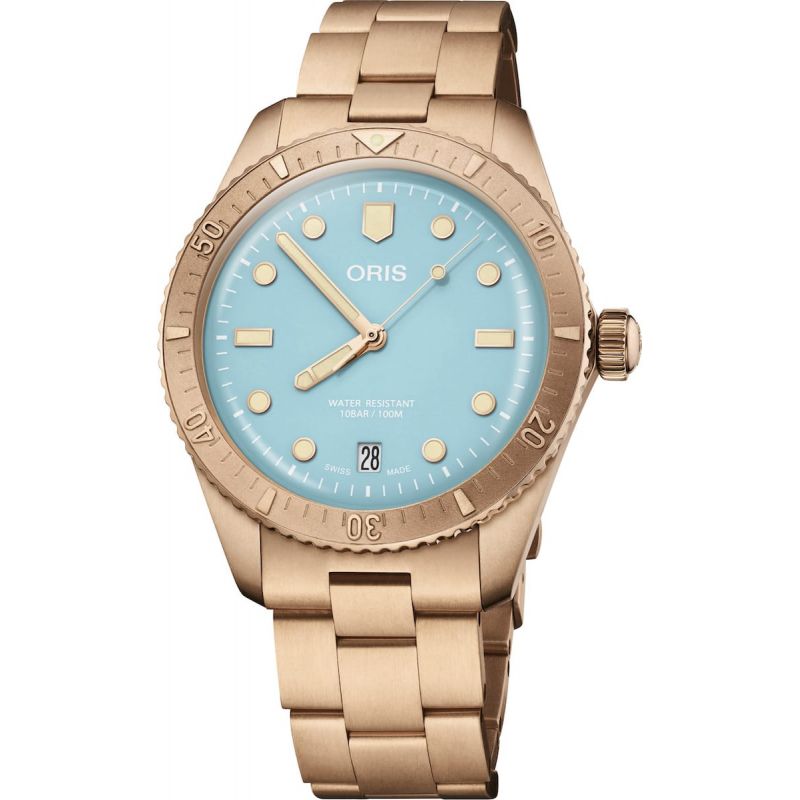 Montre Oris Divers Sixty-Five Cotton Candy Bronze Blue 