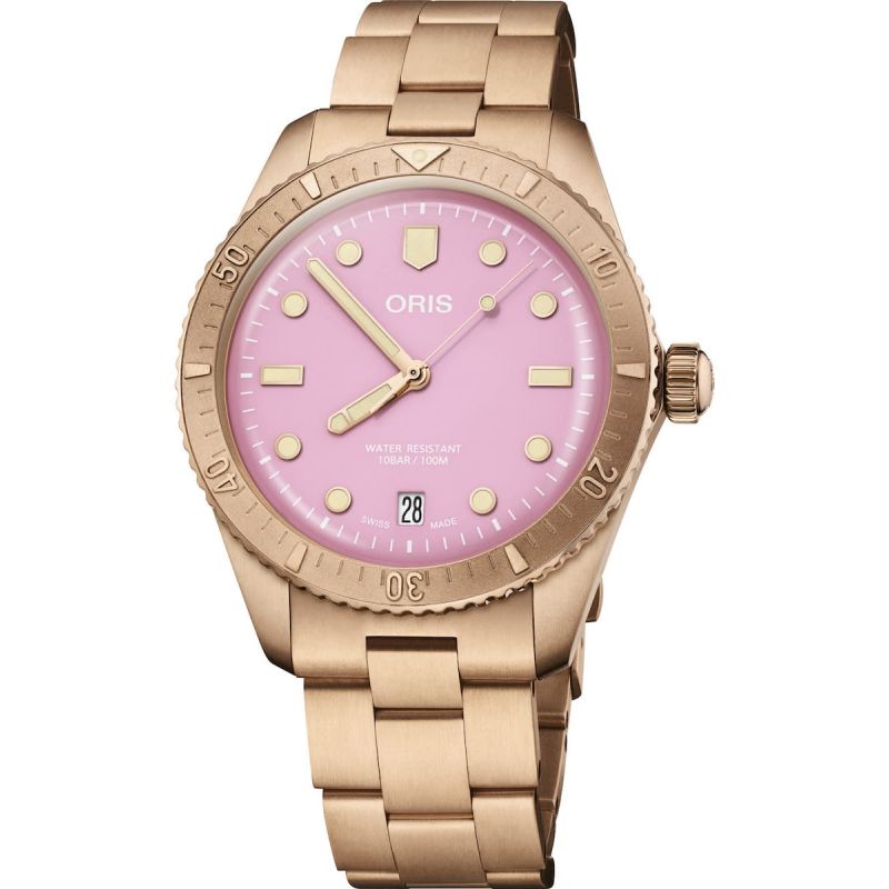 Montre Oris Divers Sixty-Five Cotton Candy Bronze Pink 