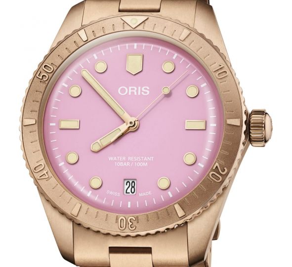 Montre Oris Divers Sixty-Five Cotton Candy Bronze Pink 