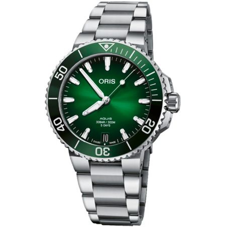 Aquis Date 41,5mm Calibre 400 Green Steel - Oris 