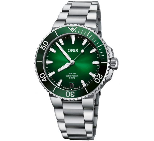 Aquis Date 41,5mm Calibre 400 Green Steel - Oris 