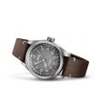 Big Crown x Cervo Volante Grey/Dark Brown Leather - Oris 