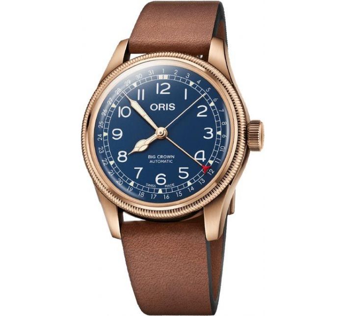 Big Crown Bronze Pointer Date Blue Leather - Oris 