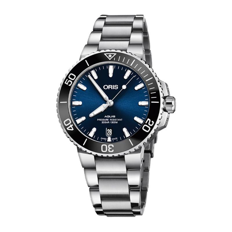 Aquis Date 39,5mm Blue/Steel - Oris 