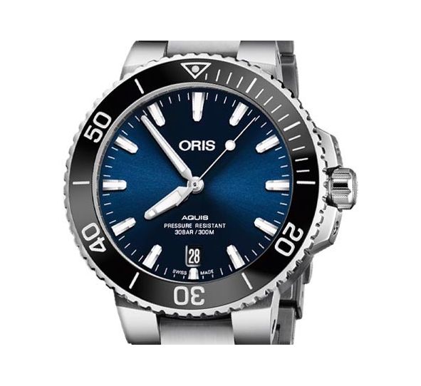 Aquis Date 39,5mm Blue/Steel - Oris 